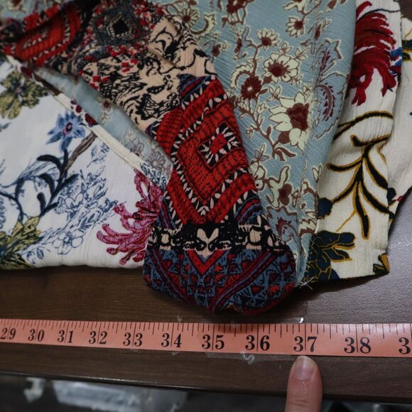 Umgee Vanilla Blossom Cardigan Womens S/M Blue Boho Eclectic Gypsy Ethnic Tribal - Picture 15 of 16